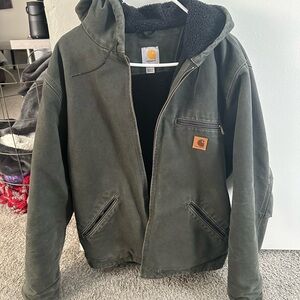 Carhartt Dark Green Hooded Jacket
